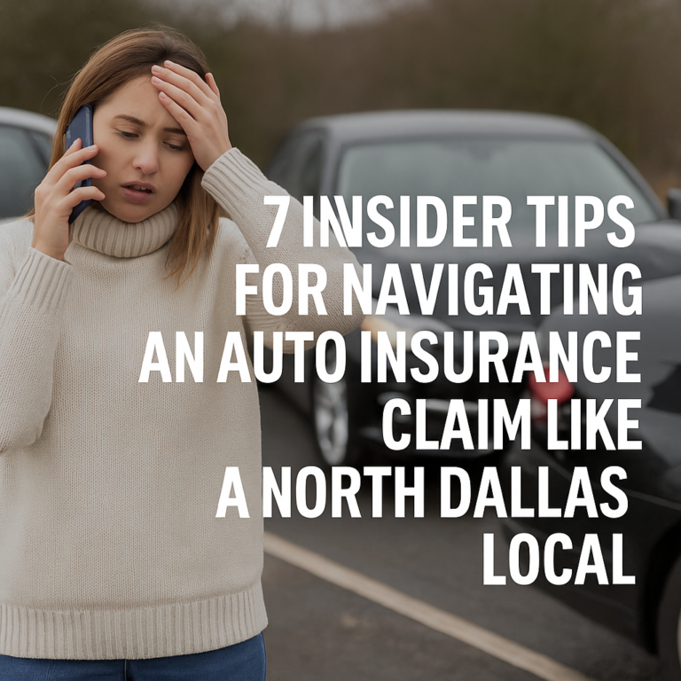 7 Insider Tips for Navigating an Auto Insurance Claim Like a North Dallas Local