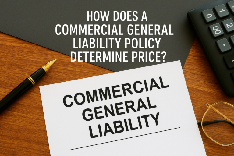 How Does a Commercial General Liability Policy Determine Price?