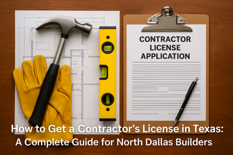 How to Get a Contractor’s License in Texas: A Complete Guide for North Dallas Builders